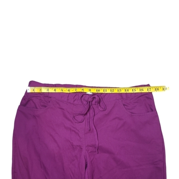 Grey’s Anatomy Scrub Pants 5-Pocket Style 4232 Purple Cabernet Size Large - Picture 5 of 9